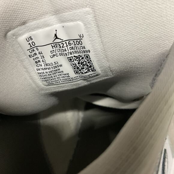 Nike Jordan 1 Mid SE White Medium Grey Cool Grey HF3216-100 Men's Size 10 - Picture 5 of 6